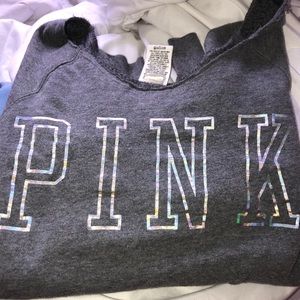PINK off the shoulder sweatshirt